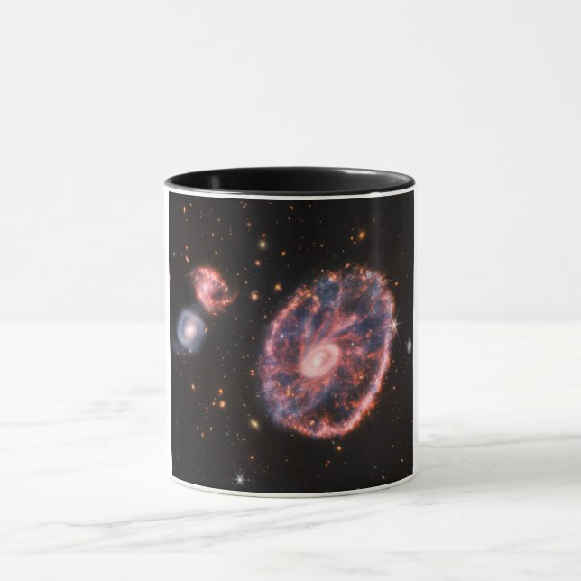 Cartwheel Galaxy, James Webb Space Telescope Mug (Center)