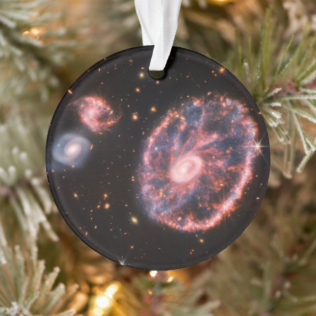 Cartwheel Galaxy, James Webb Space Telescope Ornament (Tree)