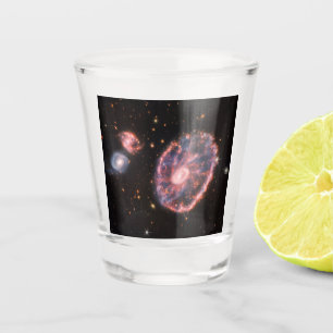 Cartwheel Galaxy, James Webb Space Telescope Shot Glass