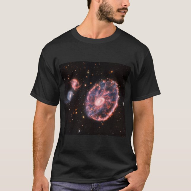 Cartwheel Galaxy, James Webb Space Telescope T-Shirt (Front)