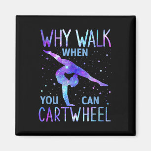 Cartwheel Gymnast Girl  Magnet