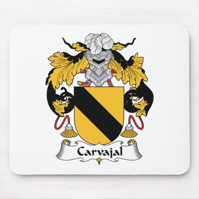 Carvajal Family Crest Mouse Pad (Front)