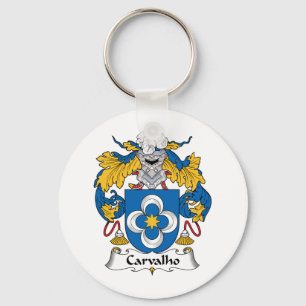 Carvalho Family Crest Key Ring