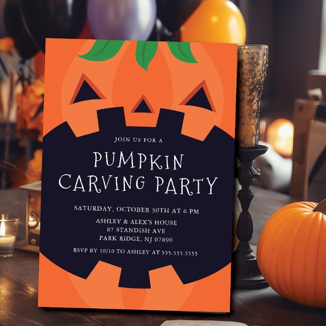 Carve & Celebrate  Halloween Invitation (Creator Uploaded)