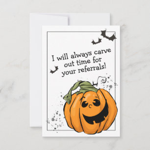 Carve Time for Your Referral Halloween Thank You Card