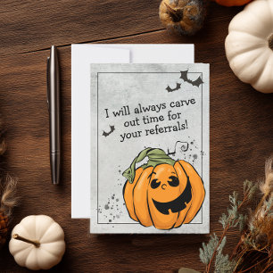 Carve Time for Your Referral Halloween Thank You Card