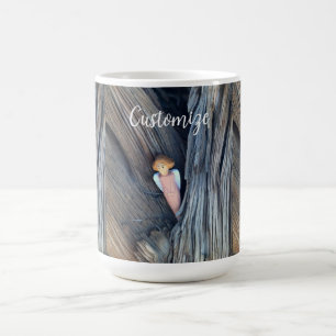 Carved angel in tree Thunder Cove Coffee Mug