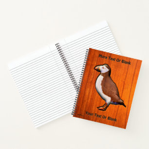 Carved Atlantic Puffin Notebook