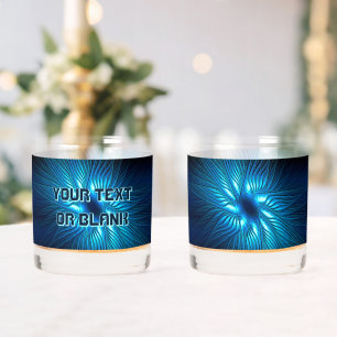 Carved Blue Star Canvas Print Whiskey Glass