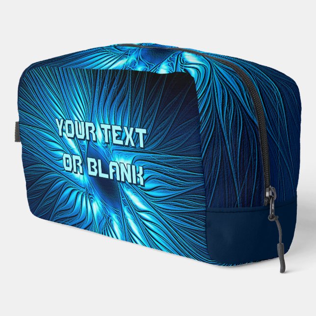 Carved Blue Star Dopp Kit (Right Corner)