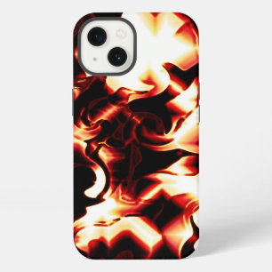 Carved bonfire on dark background iPhone 13 case