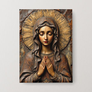 Carved Devotion  Wooden Mary