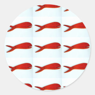 carved fish stickers