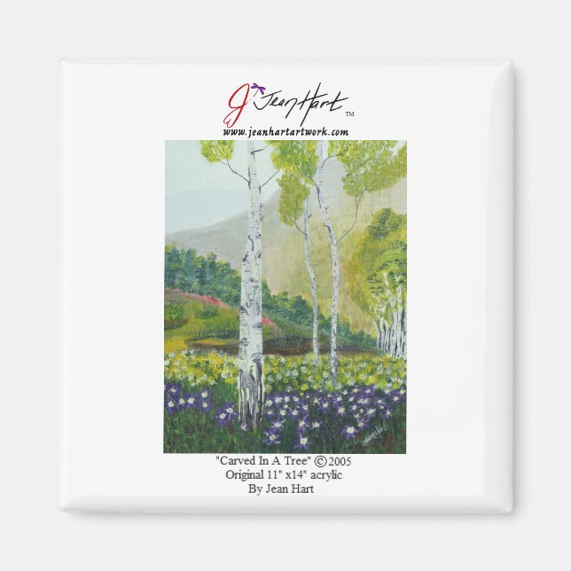 "Carved In A Tree" Magnet (Front)