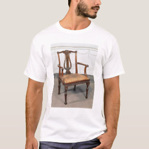 Carved lyre-back chair, supplied by T-Shirt