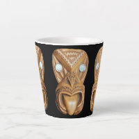 Carved Maori Tiki Face Thunder_Cove