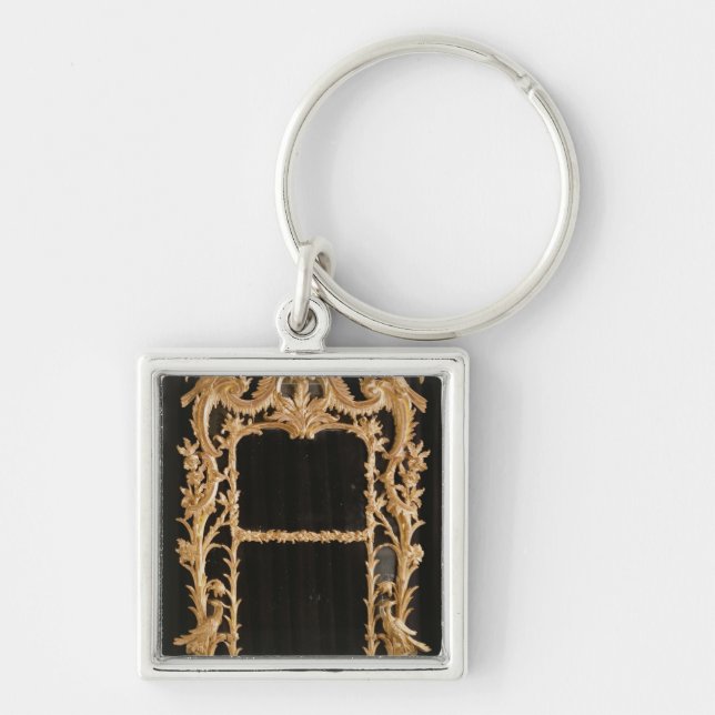 Carved mirror, c.1760 key ring (Front)