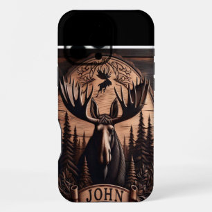 Carved Moose Wall Décor iPhone 16 Pro Max Case