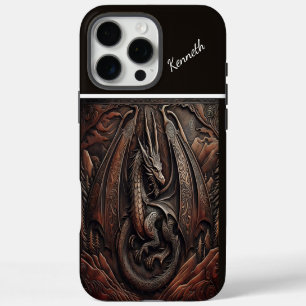 Carved Mountain Dragon iPhone 16 Pro Max Case