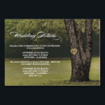 Carved Oak Tree Wedding Reception   Hotel Cards<br><div class="desc">Carved Oak Tree Wedding Reception Hotel Cards - include these detail cards to inform your guests of your reception location, the reception timeline and hotel information to make planning easier. You can add more information if needed by clicking on the customise button above. See the full matching collection in this...</div>