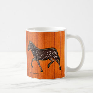 Carved Polka Dot Zebra Coffee Mug