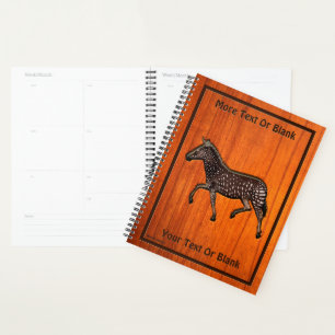 Carved Polka Dot Zebra Planner