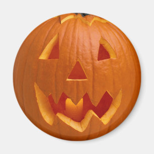 Carved Pumpkin Halloween Magnet