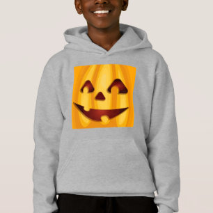 Carved pumpkin smiling Halloween design