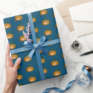 Carved Pumpkin Wrapping Paper