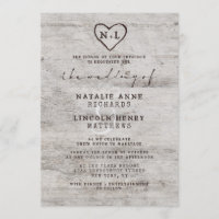 Carved Sweethearts Rustic Birch Wood Tree Wedding