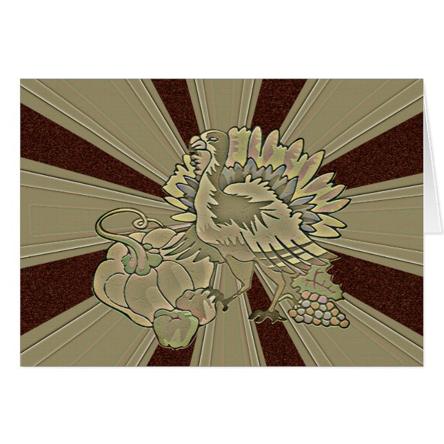 Carved Thanksgiving Turkey - (Front Horizontal)