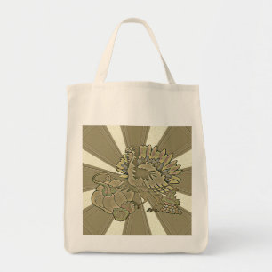 Carved Thanksgiving Turkey - Tote Bag
