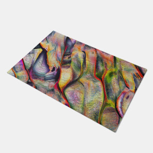 Carved with roughness and virtual watercolor doormat