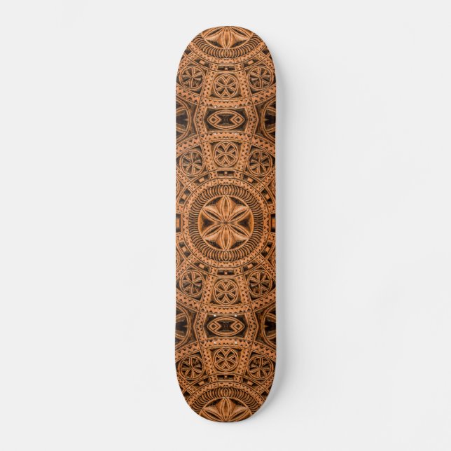 Carved Wood Symmetry Skateboard (Front)