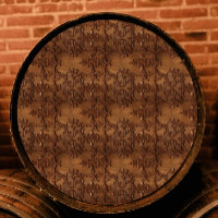 Carved Wooden Open Scroll Pattern Decoupage