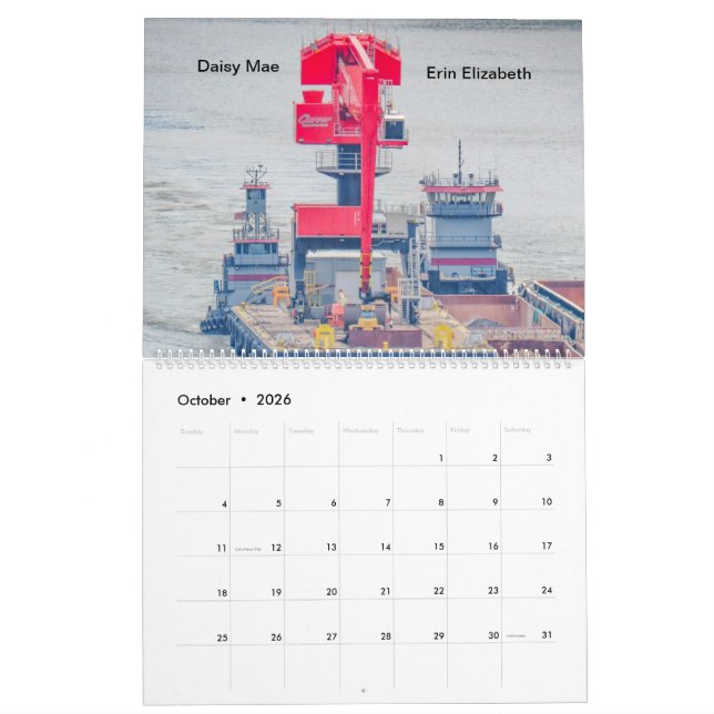 Carver Companies Tugs 2025 Calendar (Oct 2026)