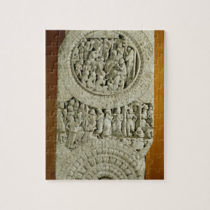 Carving depicting a story from the Jatakas, Amarav Jigsaw Puzzle