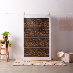 Carving natural linen fabric
