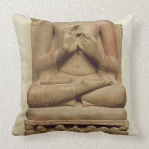Carving of Buddha in the attitude of preaching a s Cushion