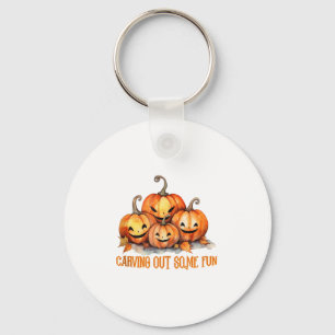 Carving Out Some Fun Halloween Decor Tank Top_1  Key Ring