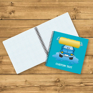 Carwash cartoon notebook