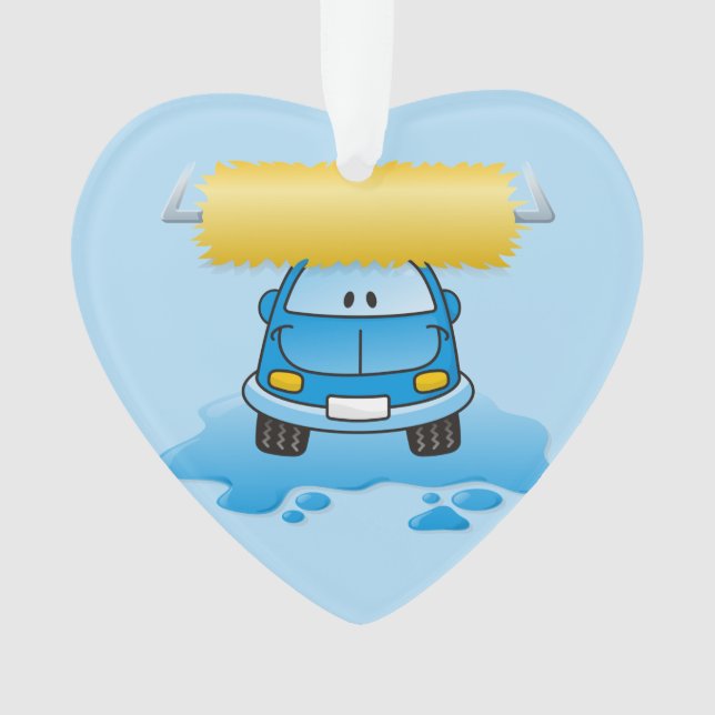 Carwash cartoon ornament (Front)