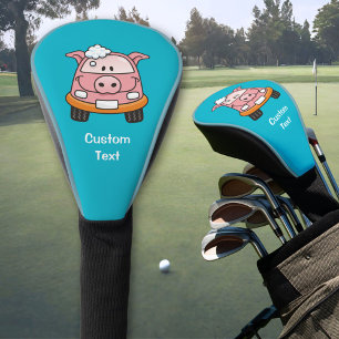 Carwash Pig Cartoon Golf Head Cover