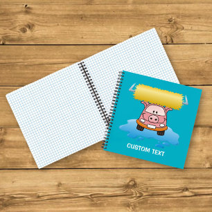 Carwash pig cartoon notebook