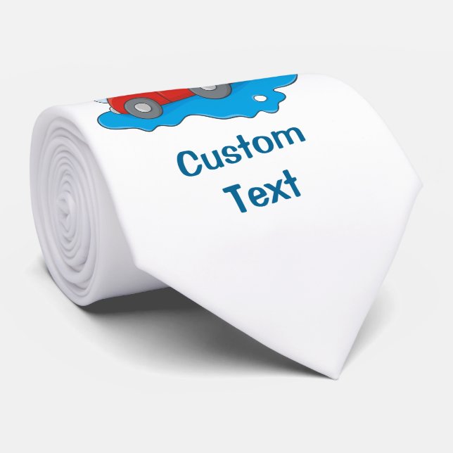 Carwashing Man Tie (Rolled)