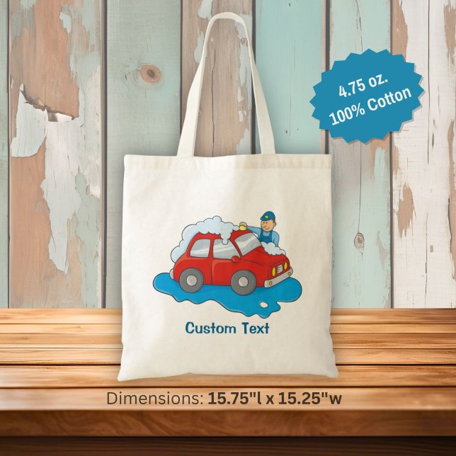 Carwashing Man Tote Bag (Creator Uploaded)