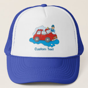 Carwashing Man Trucker Hat