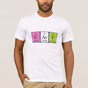 Cary periodic table name shirt