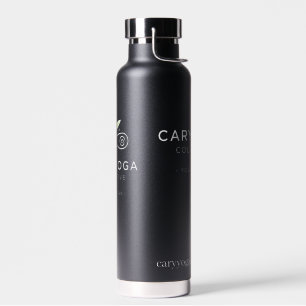 Cary Yoga Collective - Sleek Black Travel Mug Insu Water Bottle