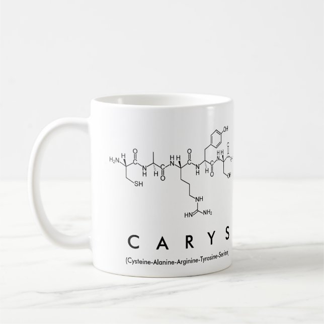 Carys peptide name mug (Left)